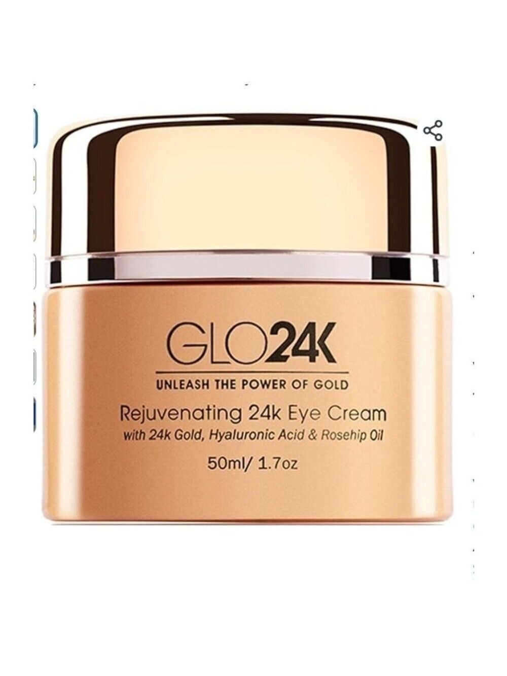 GLO24K ANTI AGING EYE CREAM REJUVENATING CREAM WRINKLES FINE LINES